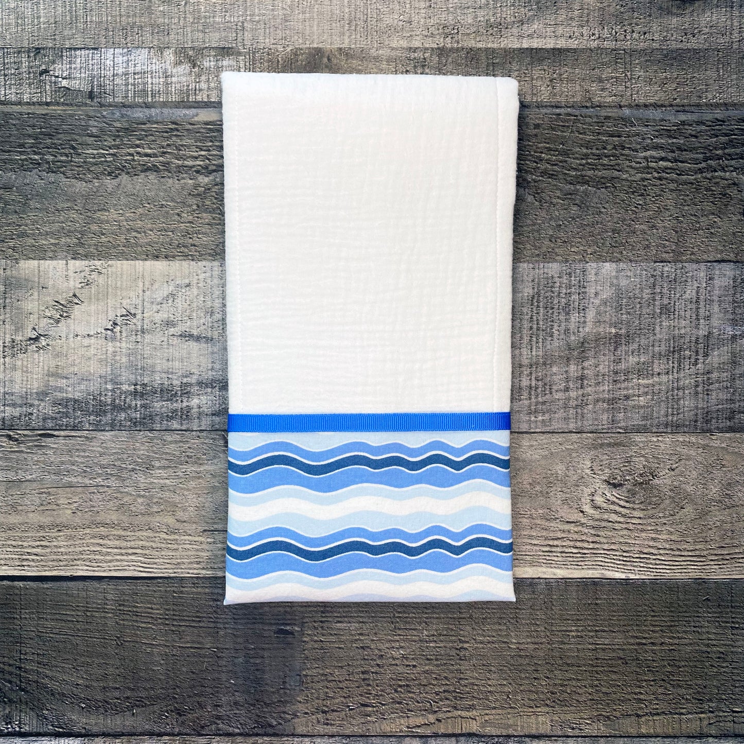 Blue & White Waves