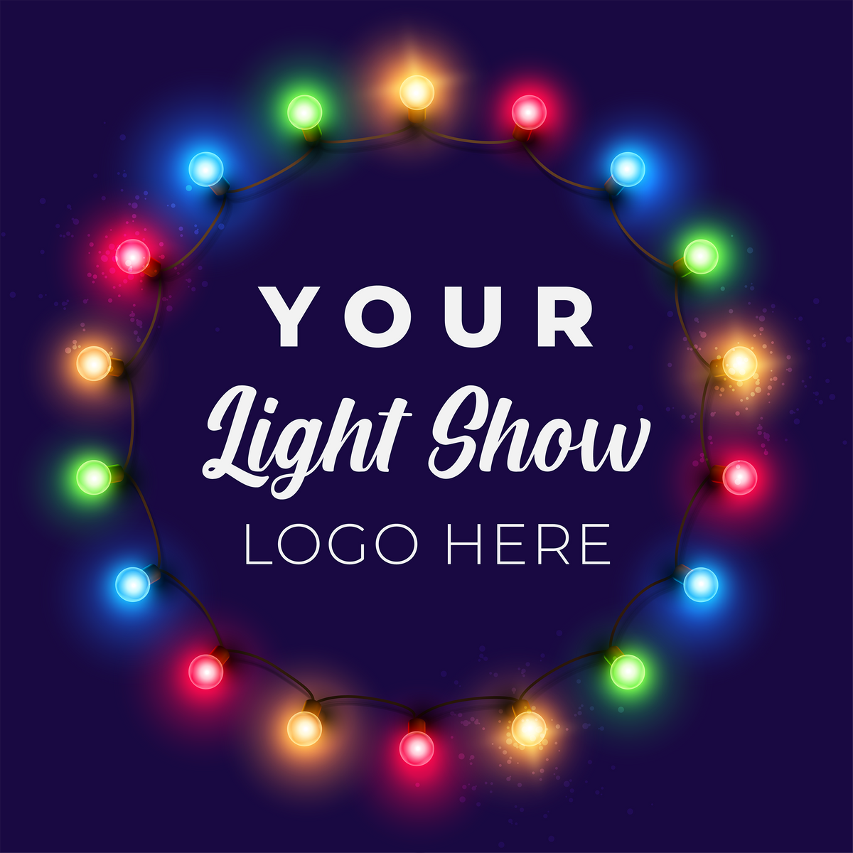 String Lights Blue Logo