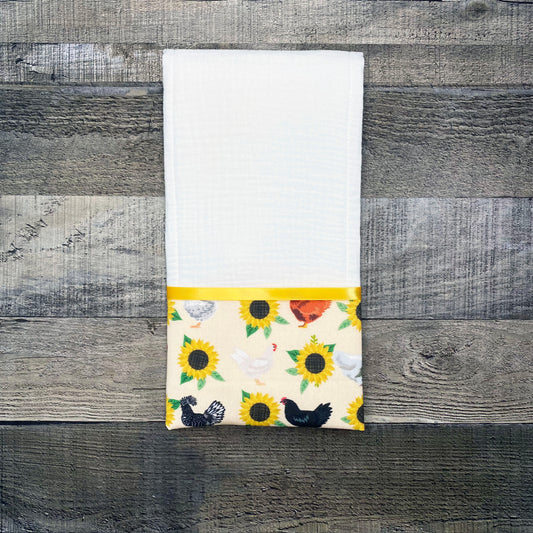 Chickens & Sunflowers