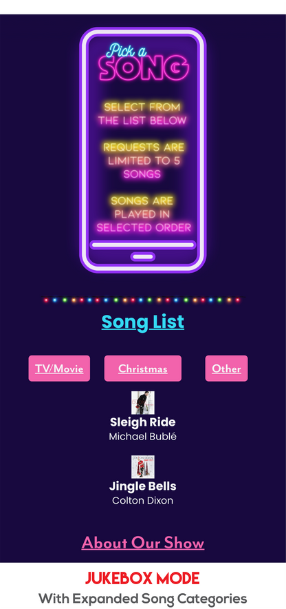 String Lights on Blue