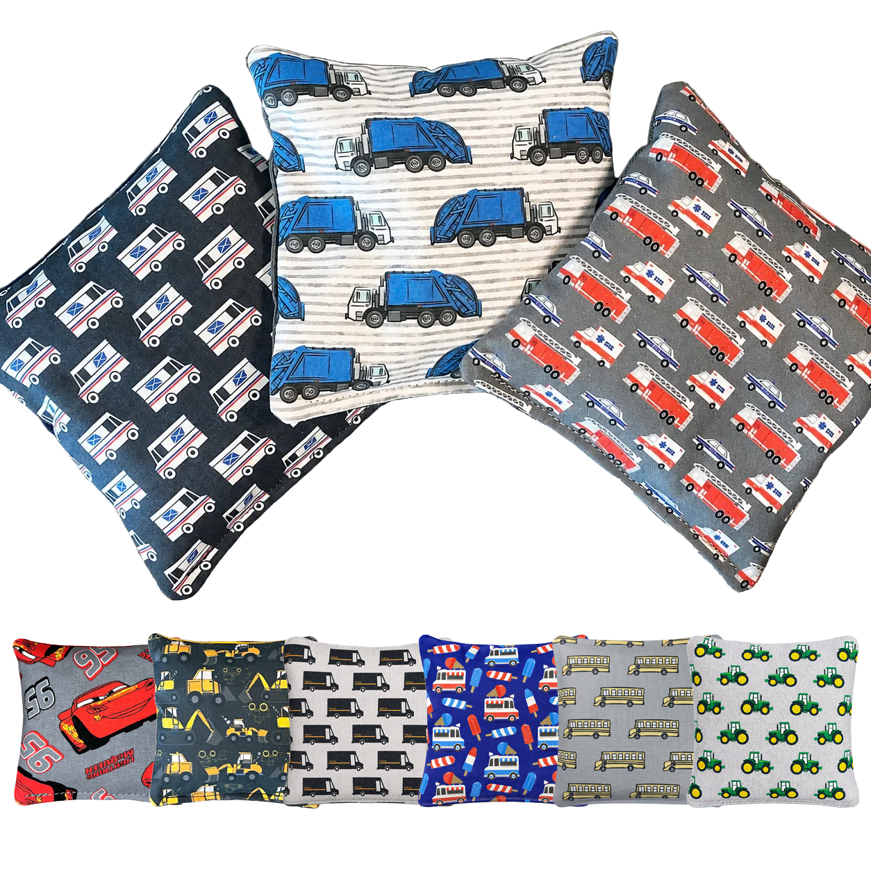 Vehicle Themed Cornhole Bags