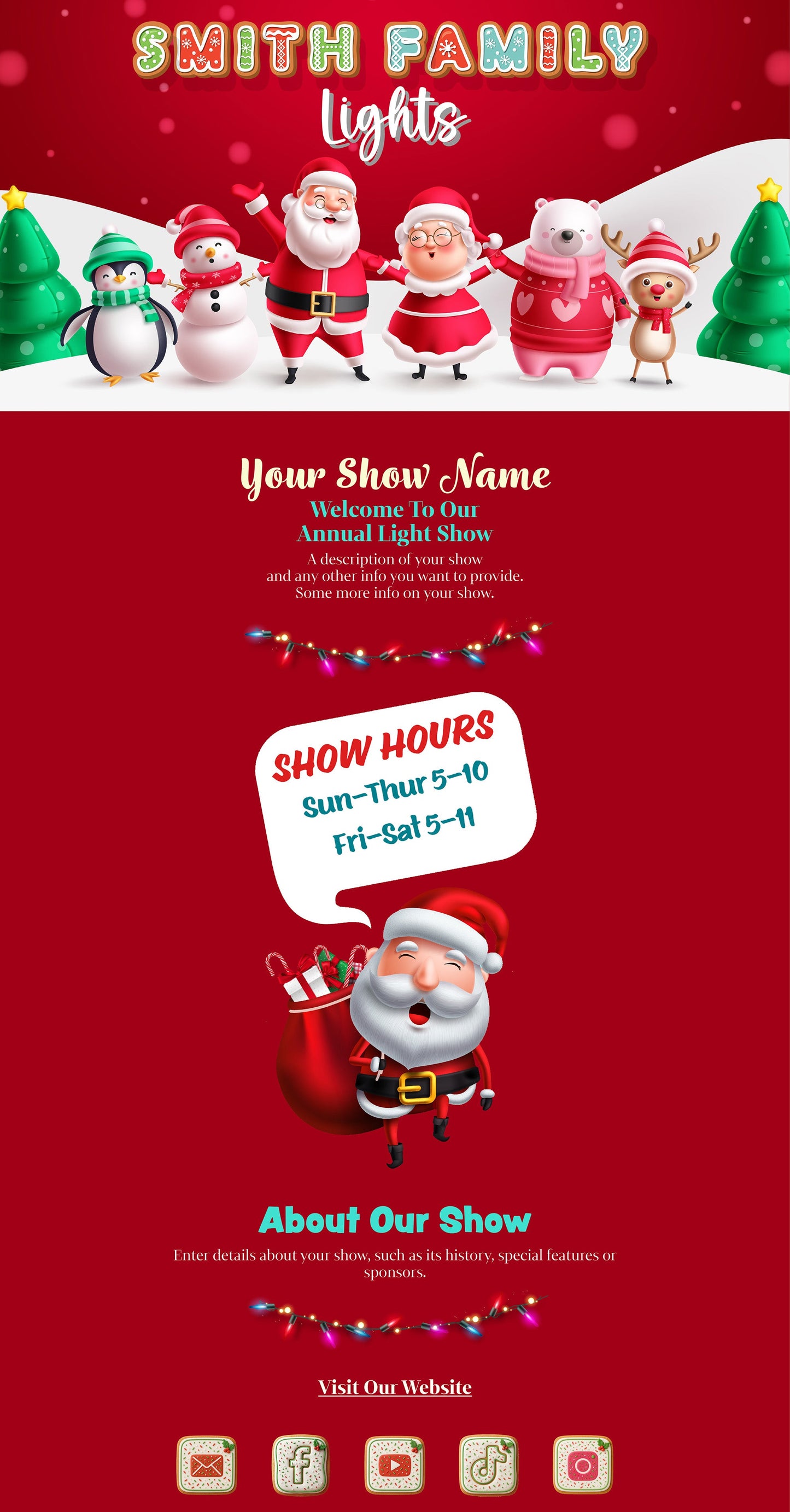 Christmas Characters (Red)