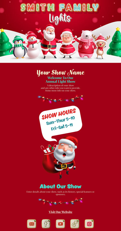 Christmas Characters (Red)