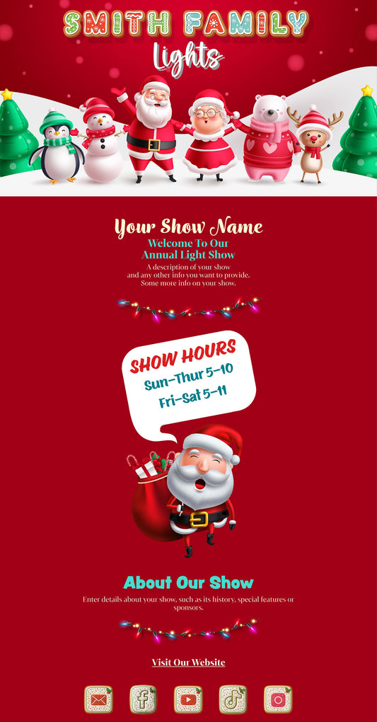 Christmas Characters (Red)