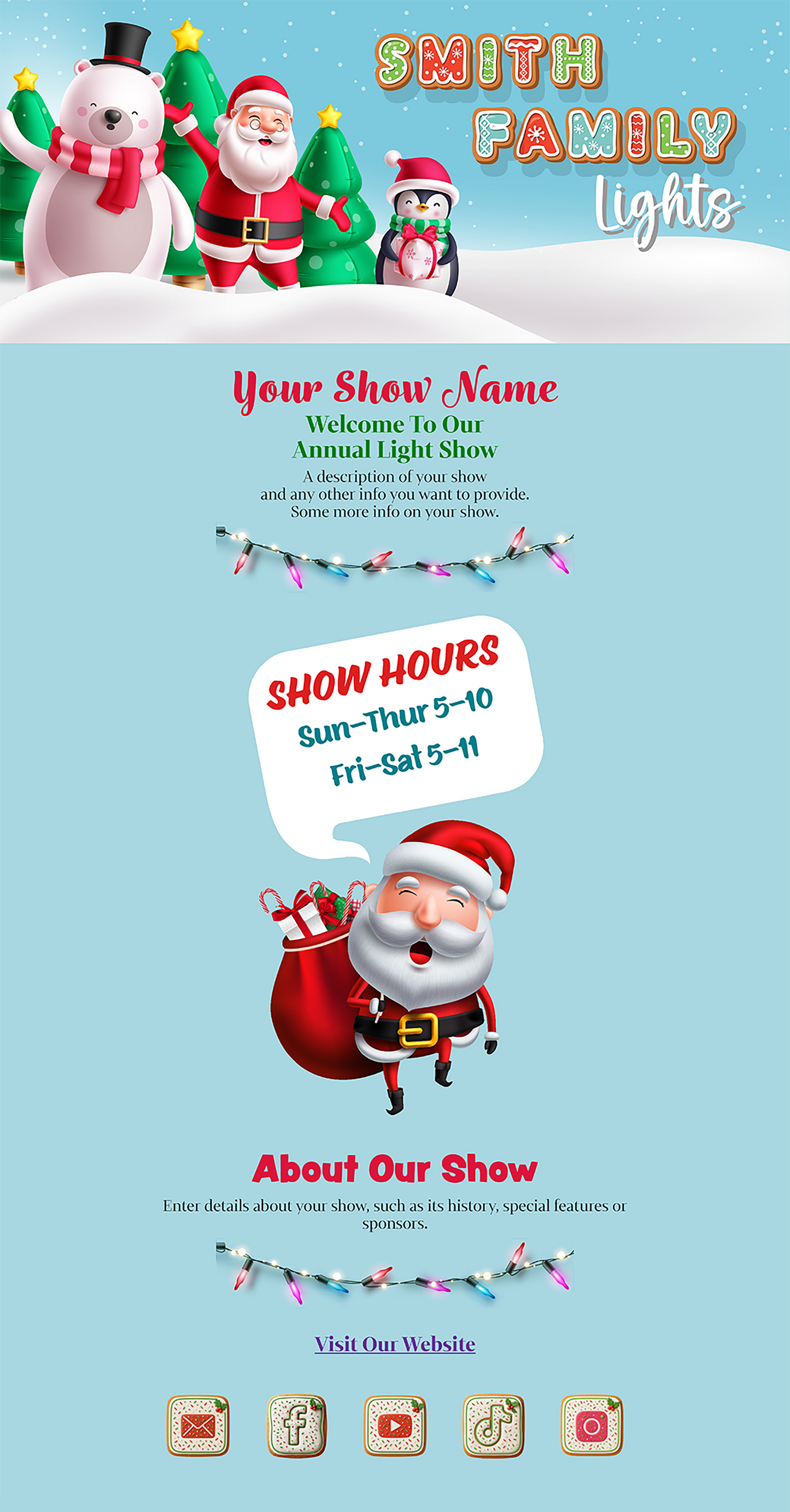 Christmas Characters (Blue)