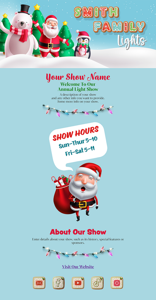 Christmas Characters (Blue)