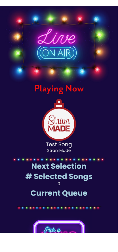 String Lights on Blue