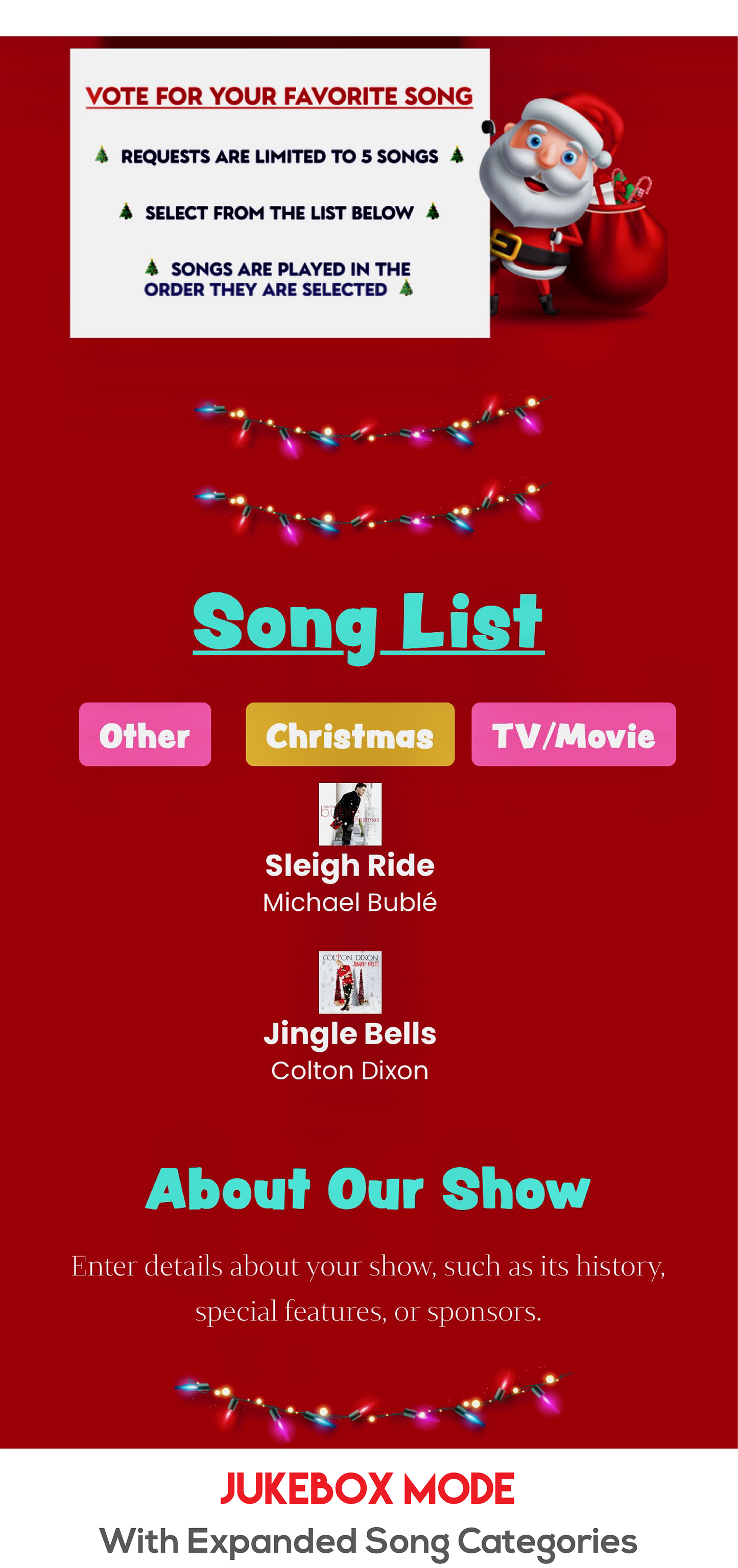 Christmas Characters (Red)