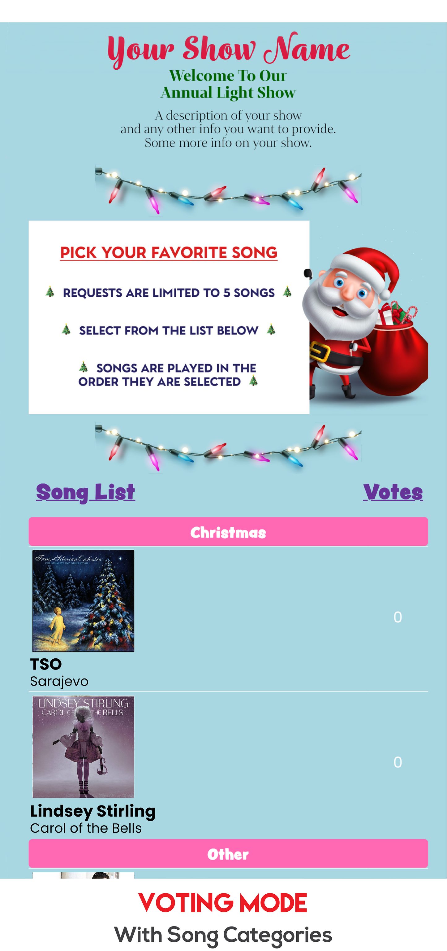 Christmas Characters (Blue)